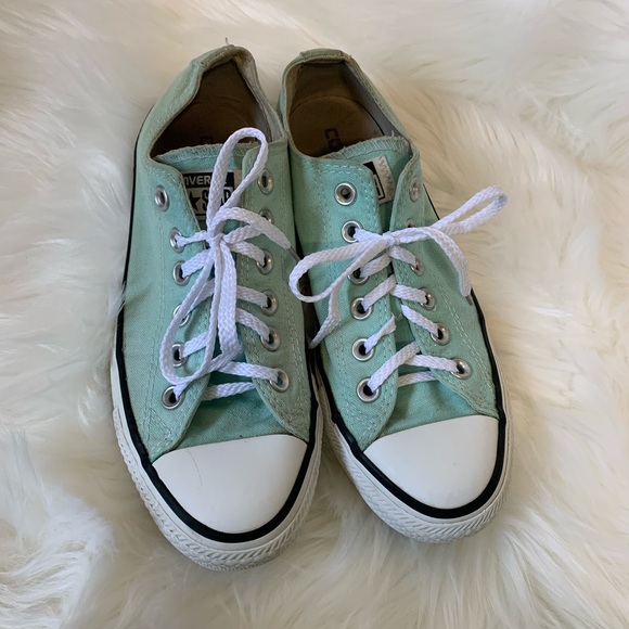 Converse Shoes - Converse! Low Top Lace Up Turquoise Converse